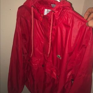 Lacoste red windbreaker